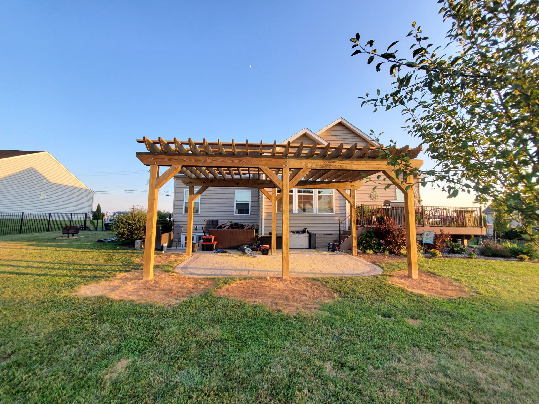 Custom Pressure Treated Wood Pergola Builders Hanover, PA DREAMscapes 3