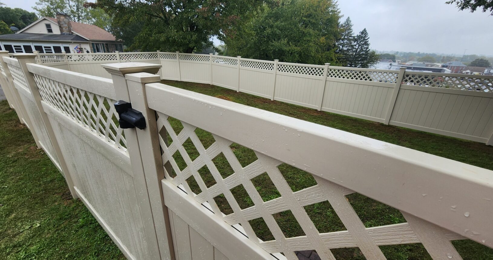 6' Lattice Top Vinyl Privacy Fence Hanover, PA Fencing Near Me
