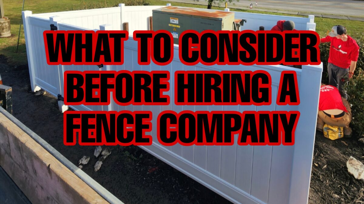 What to consider before hiring a fence company